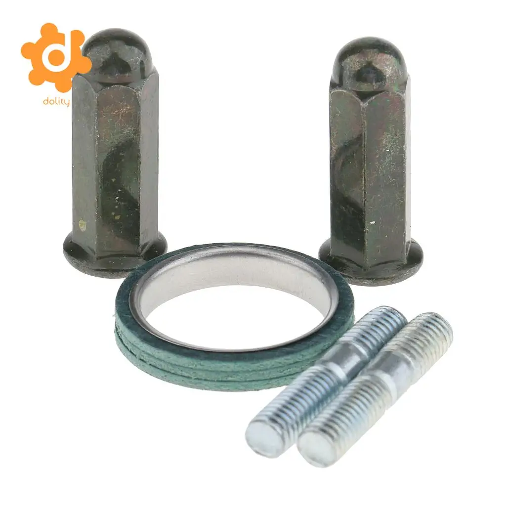 1 Set Exhaust Studs Nuts+Bolt+Gasket Exhaust Muffler Pipe Silencer