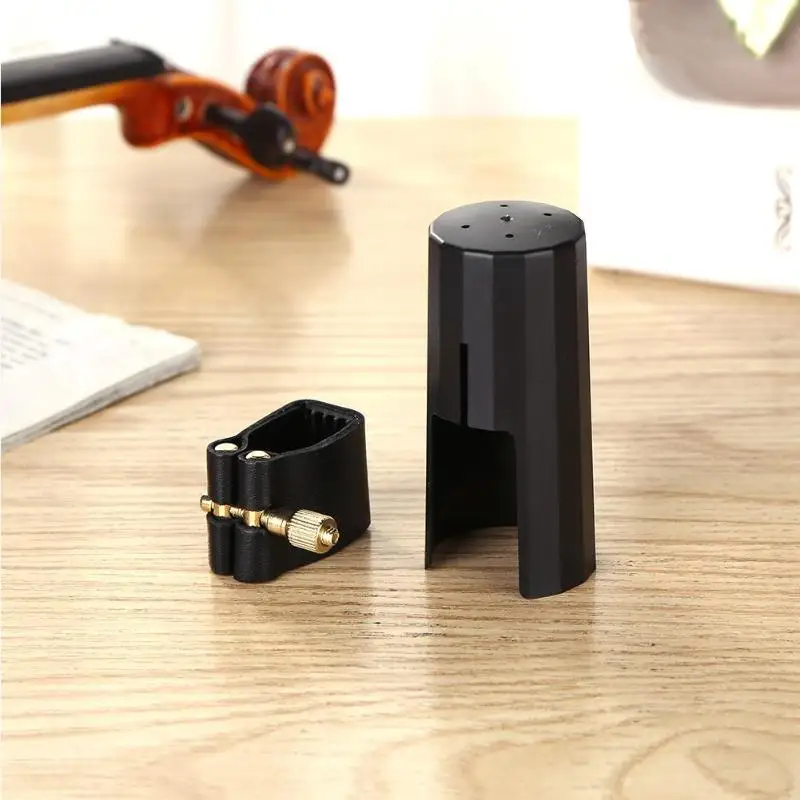 

Plastic Saxophone flute Picard hat Bakelite Mouthpiece Clamp Clip Wind Instrument Accessory For Professional Performance