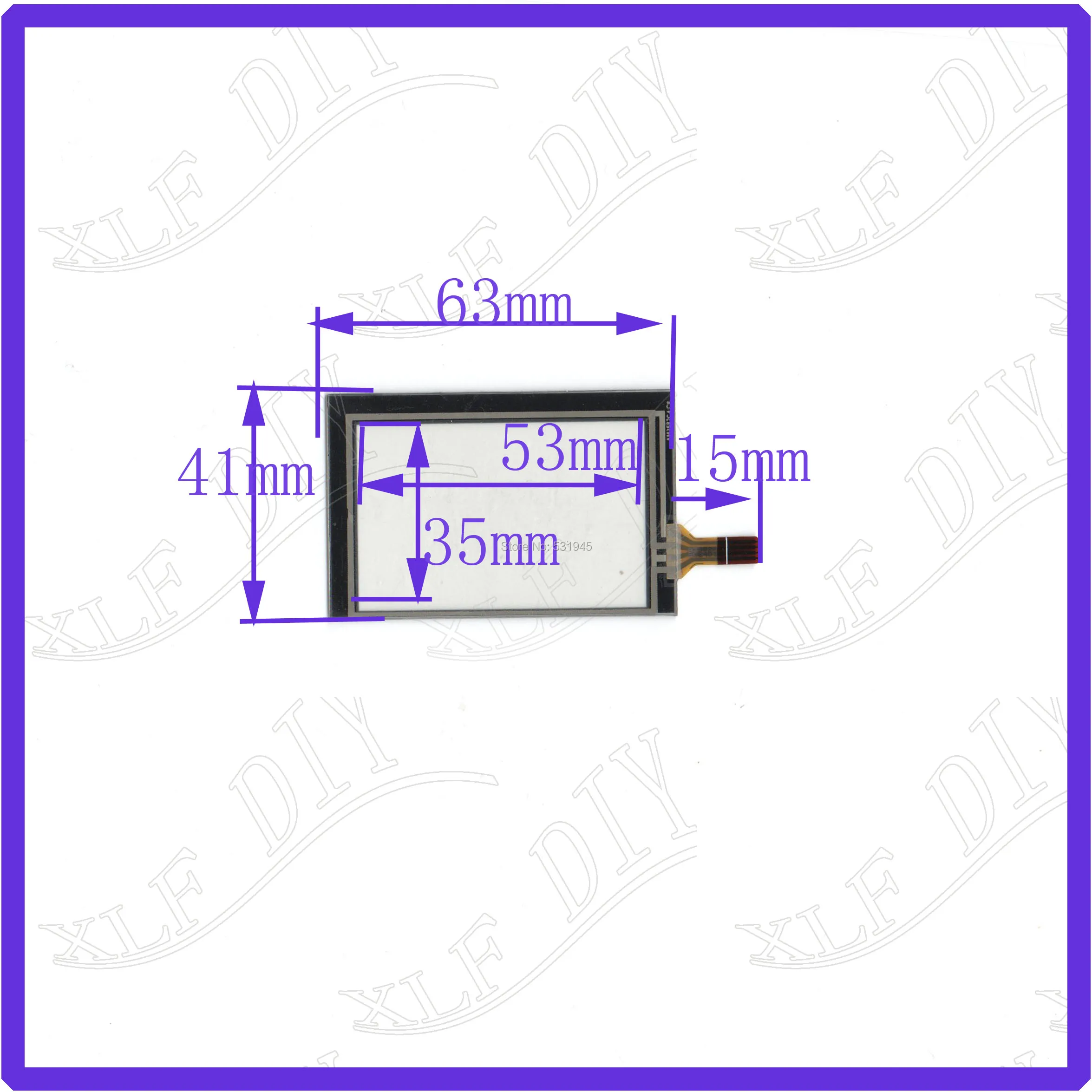 ZhiYuSun 2.8inch 4lines resistance touch panel 63*41mm Navigator screen 63mm*41mm this is compatible | Компьютеры и офис