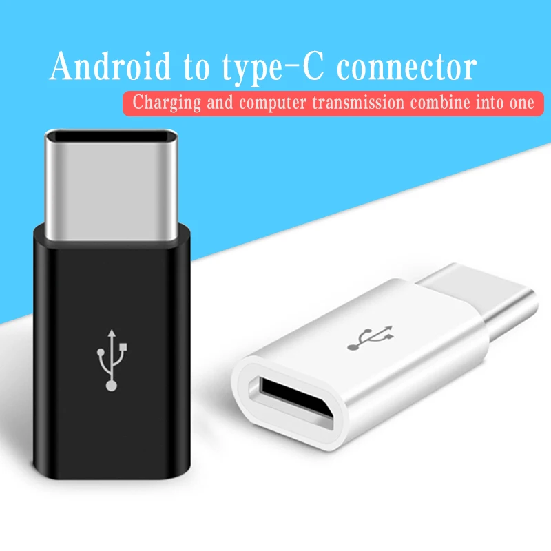 USB C к Micro кабель адаптер Android Женский Type Мужской для Xiaomi Huawei Быстрая зарядка