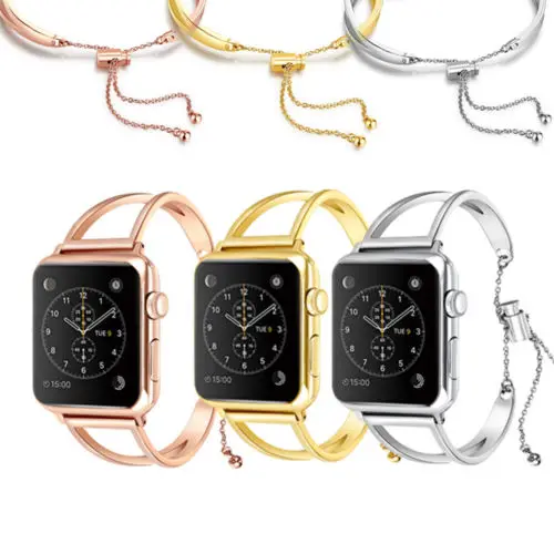 Для Apple Watch iWatch наручный ремешок из нержавеющей стали 38/42 мм Женский браслет