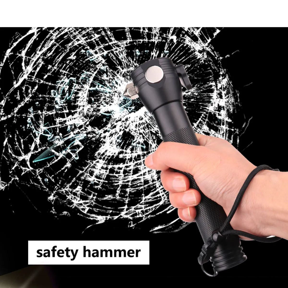 

Solar Light 9 in 1 Multi-Functional LED Flashlight 18650 Battery Power Bank Outdoor Sport Emergency Survival Tool