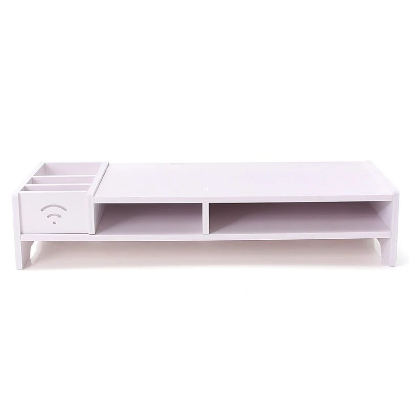  Wood Shelf Plinth Multi-function Desktop Monitor Stand Computer Screen Riser Laptop Strong Laptop S