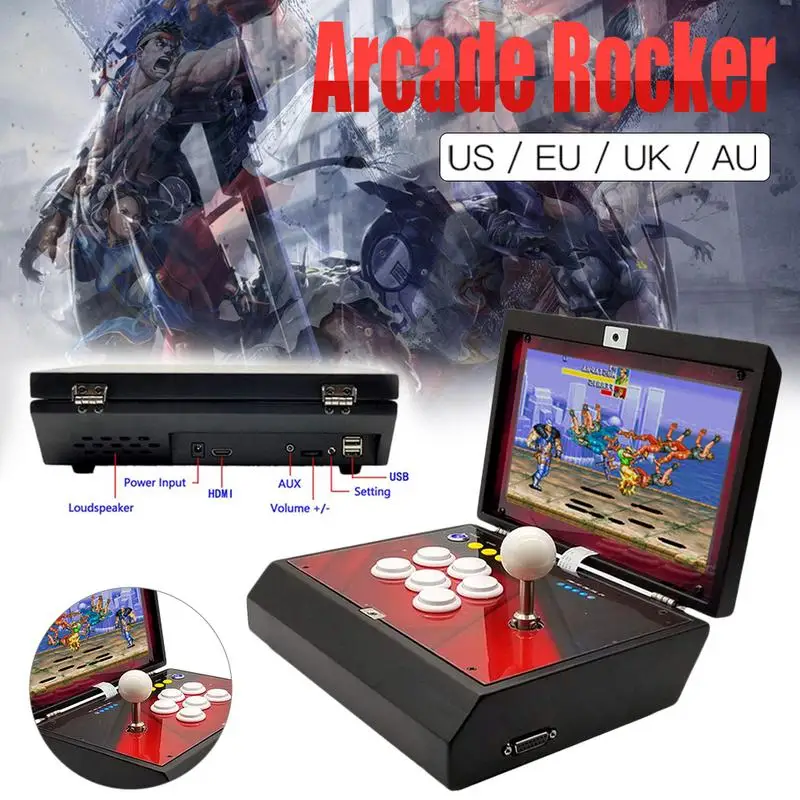 

Portable Folding Moonlight Box 6S Home Arcade Game Player With Suspension Single In One Machine 10 Inch LCD