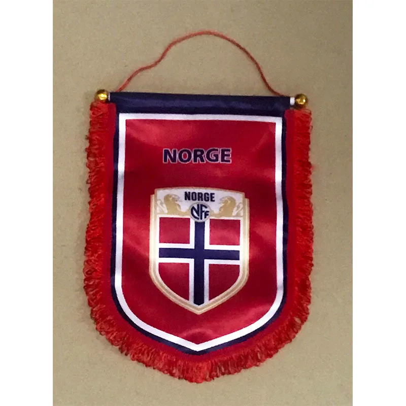 

Flag of Norway National Football 30cm*20cm Size Double Sides Christmas decorations Hanging Flag Banner Gifts