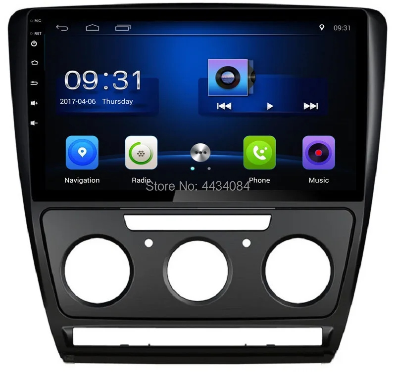 Автомагнитола Ouchuangbo стерео 2 Гб ОЗУ android 8 1 для Skoda Octavia 2010 2013 поддержка USB SWC BT Wi Fi