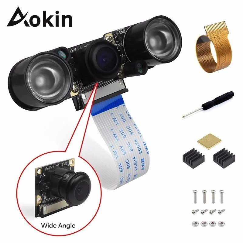 

For Raspberry Pi Camera Fisheye Wide Angle /infrared Night Vision/ir Cut Filter Camera 5mp Webcam Video Camera For Raspberry Pi3