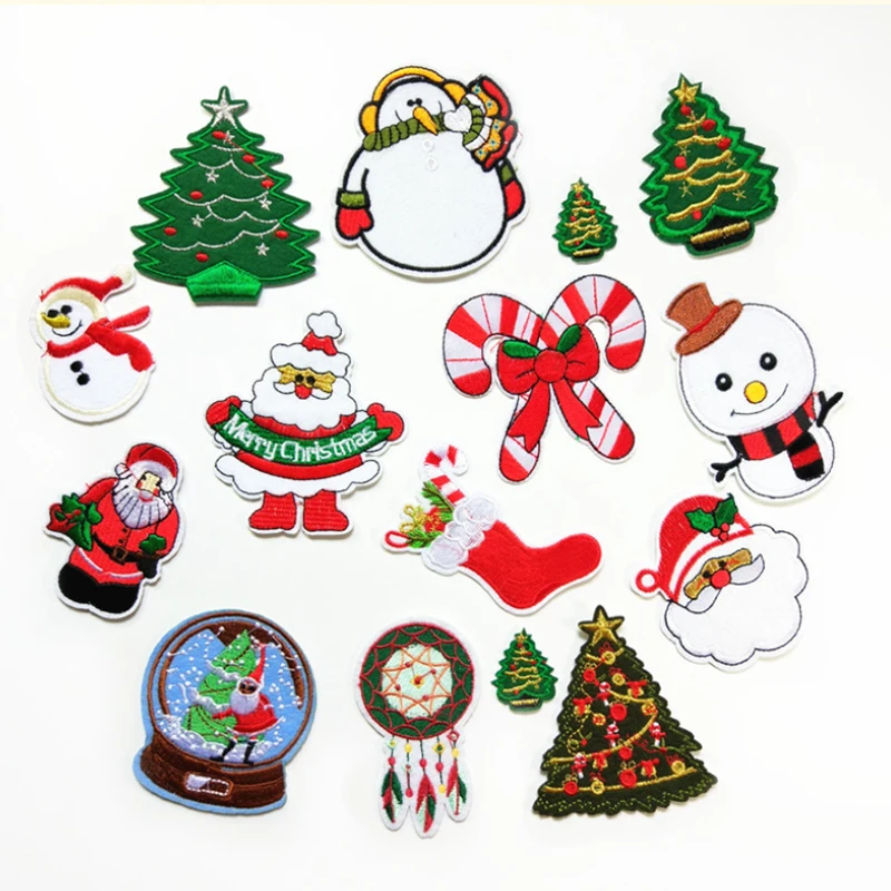 

Santa Claus, Santa Tree, Snowman Cloth, Accessories, Patches, Handmade DIY