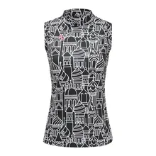 Happy PG Гольф Training футболки Спорт на открытом воздухе лето без рукавов женский хлопок футболка для гольфа жемчужный GatesFor для женщин