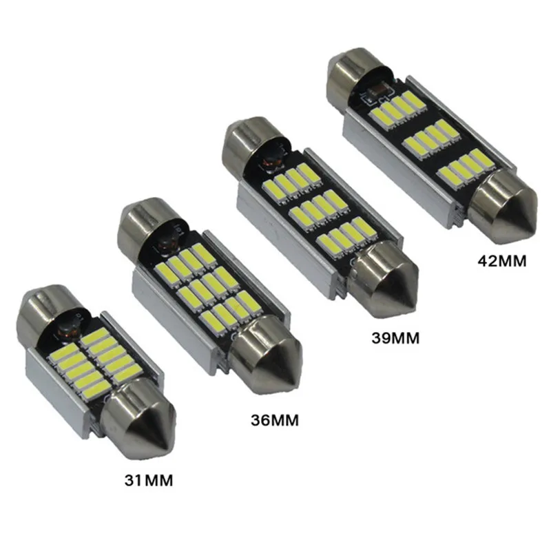 

Hiyork Car Festoon LED Bulb 31mm 36mm 39mm 42mm Interior Reading White Light C5W C10W Canbus Error Free SMD Doom Lamp 5730 Bulbs