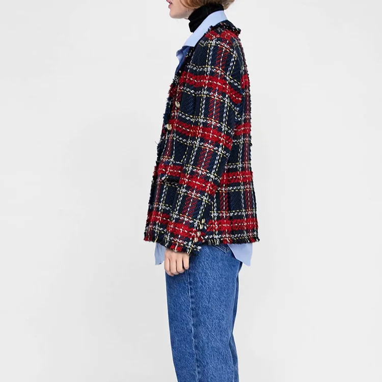 Autumn Winter Women Tweed Tassel Temperament Women Clothes 2019 Fashion Suit Jacket Women Coat Plaid Suit Notched Button Jackets Autumn Winter Women Tweed Tassel Temperament Women Clothes 2019 Fashion Suit Jacket Women Coat Plaid Suit Notched Button Jackets