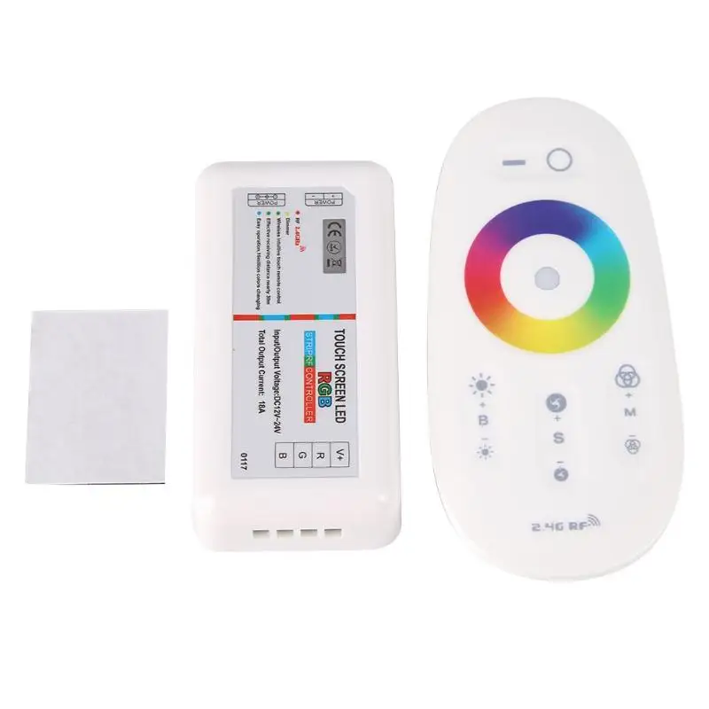 

2.4G Touch Screen LED RGB Strip Controller Wireless RF Remote Control Kits RGB Touch Controller Touch Control High Quality New