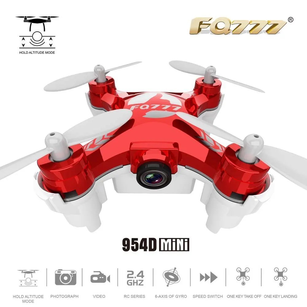 Original FQ777 954D RC Drones 0.3MP Camera WiFi FPV Drone 2.4G 4CH 6-Axis Gyro RTF RC Quadcopter 3D Unlimited Eversio Helicopter