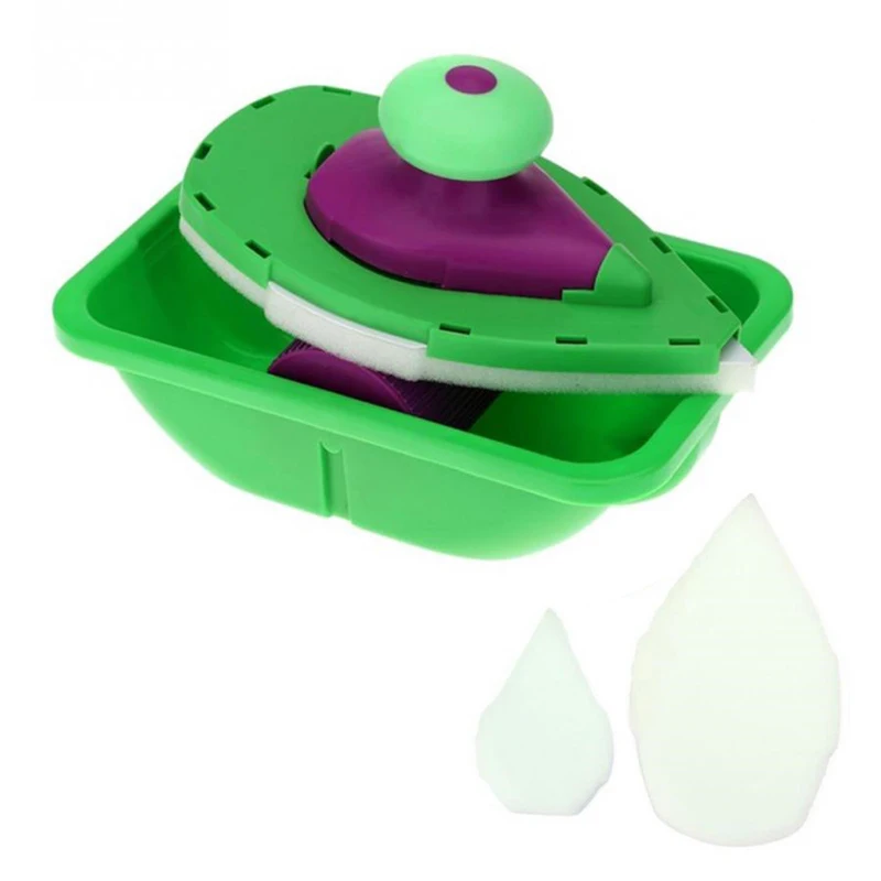 

2pcs Sponges Wall Paint Roller Tray Household Wall Painting Brush Paint Pad Point Paint Home Decoration Tool