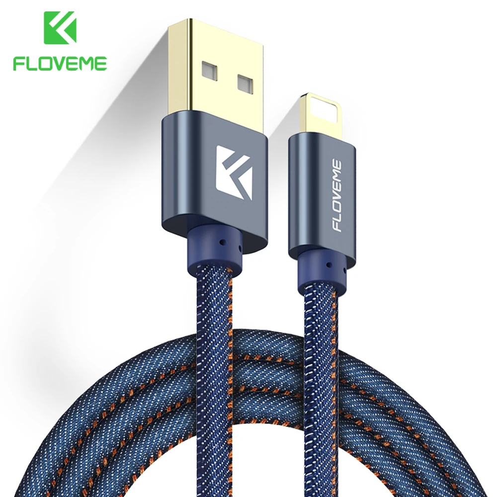 FLOVEME 5 В/2,1 а 1 м USB кабель для Apple iPhone XR Быстрая зарядка кабель для Lightning плетеное USB зарядное устройство для iPhone X 7 8 Plus cabos