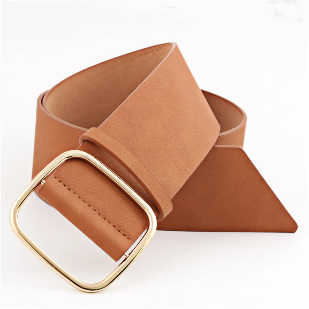 Brand Square Buckle Belt Waistband Accessories 2019 Fashion Designer