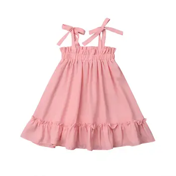 

Pudcoco Dress For Girl 1Y-5Y USA Toddler Baby Girls Ruffle Dress Princess Pageant Tutu Dresses Clothes Summer