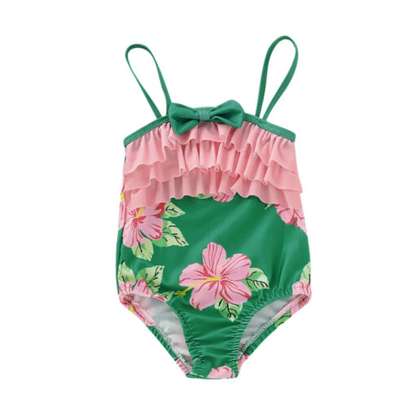 Focusnorm Summer Infant Kids Baby Girl Swimsuit Swimwear Swimming