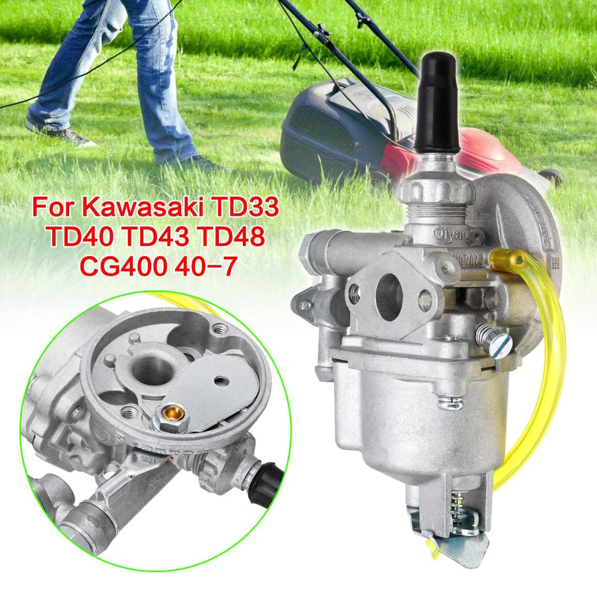 

Doersupp TD33 Carburetor AY Float Replacement for Kawasaki TD40 TD43 TD48 CG400 Trimmer