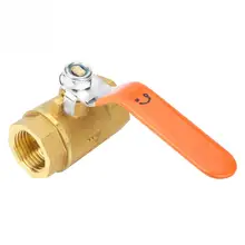 Латунный Мини-запорный шаровой клапан DN15 1/2 дюйма мама-мама BSP с резьбой воздух вода масло контроль потока сантехника 1.6MPa