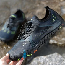 Уличная мужская пляжная обувь морской волны летняя обувь для плавания пять пальцев на плоской подошве мягкие быстросохнущие дышащие Прогулочные кроссовки босиком