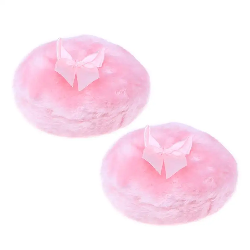 2 Pcs Large Size Ultra Soft Plush Fluffy Powder Puff Toddler Body