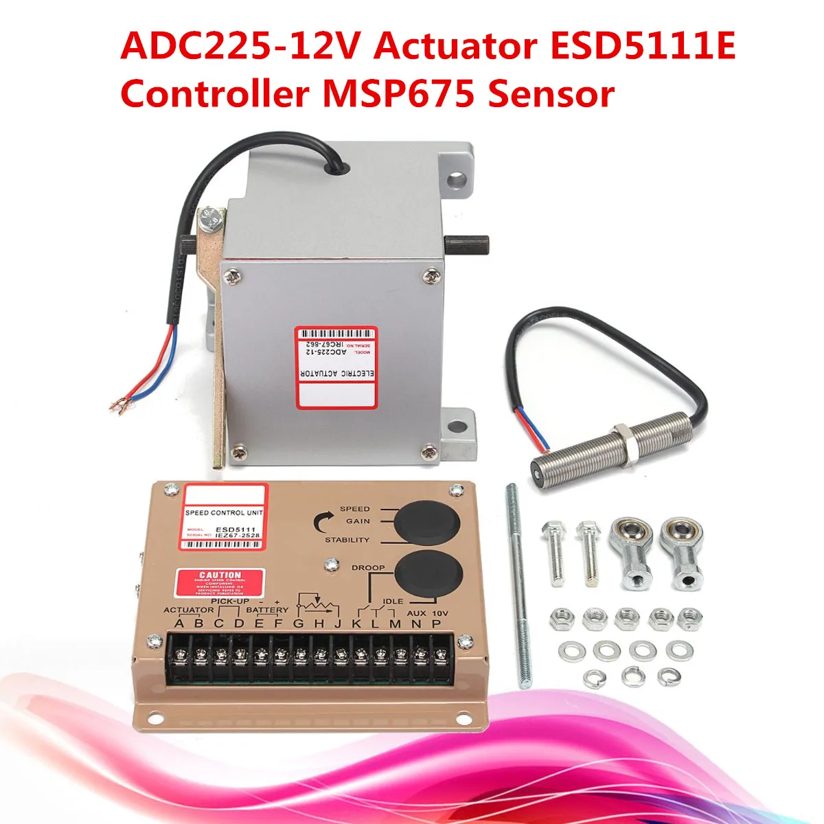 

New ADC225-12V Actuator ESD5111E 50mA Controller MSP675 Sensor Speed Controller