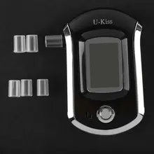 U-Kiss портативный алкотестер с ЖК-дисплеем Цифровой детектор алкоголя Алкотестер анализатор автомобильный привод безопасности