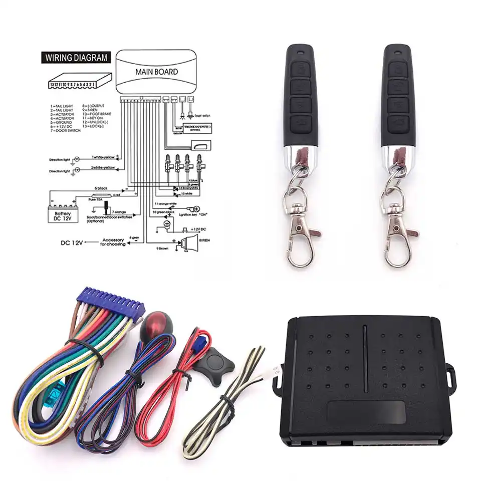 Car Alarm System 13p Car Auto Remote Central Kit Door Lock Locking System With Key Central Locking With Remote Control Key System System Alarmsystem Alarm Car Aliexpress