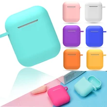 Soft Silicone Case Earphones For Apple Airpods Bluetooth Wireless Earphone Protective Skin Cover Box For Air Pods Ear Pods Bag