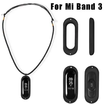 

Millet Bracelet 3 Double Hole Silicone Shell With Necklace Rope Designed For Xiaomi Mi Band 3smart Wristband Necklace For Xiaomi