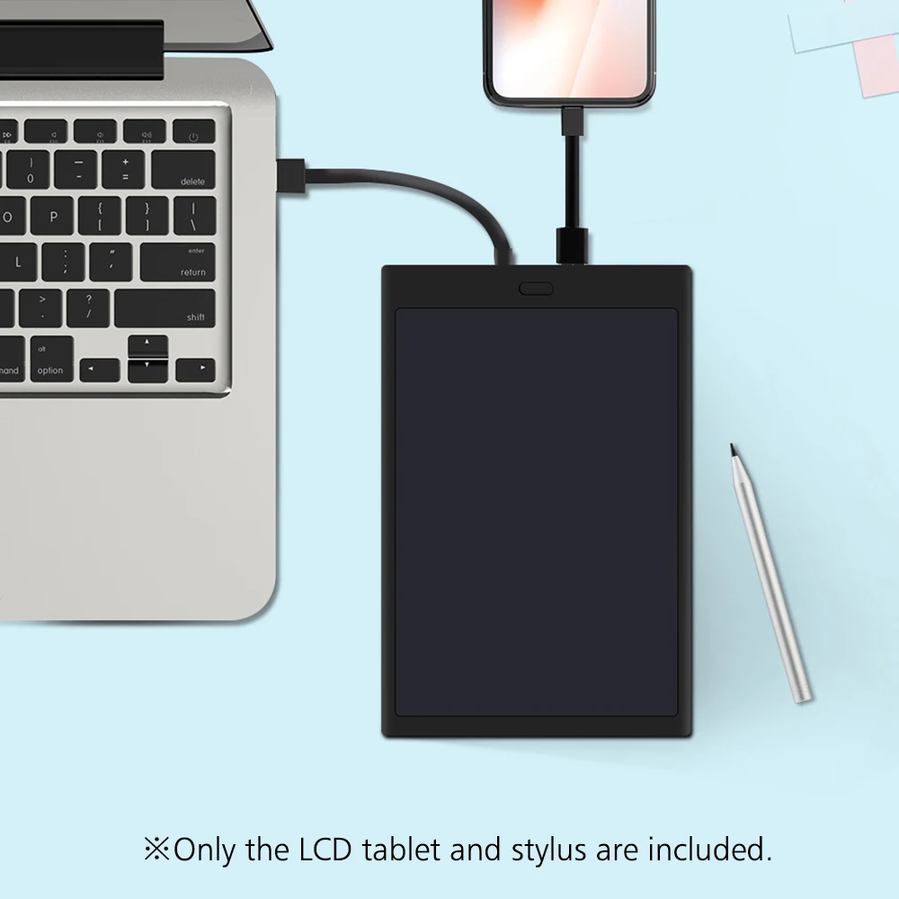 

2 in 1 LCD Writing Tablet 8 Inch Smart Writing Drawing Board Built-in 8000mAh Power Bank Portable Phone Battery Charger