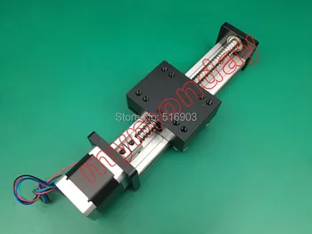 

400mm Effctive Travel Length SFU1204 1605 1610 C7 16mm 12mm Ballscrew Linear Motion Guide Rail Slide Sliding Table SGK+57 Motor