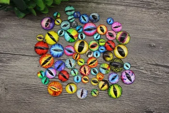 

20Pcs/ Pack 10/15/20MM Glass Dolls Eye DIY Crafts Eyes For Children Toy Dinosaur Animal Eye Accessories Color Random