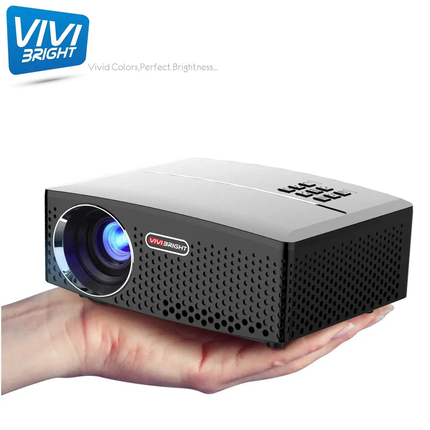 Vivibright GP80 New Projector 1800Ansi Lumen Full HD 1920 x 1080P LED LCD Projector For Home Theater