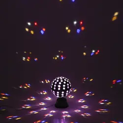DJ Show 30 Вт 9LED AC90-240V вращающийся мини магический шар сценический свет осветительное оборудование авто-бег Звук Активированный режимы