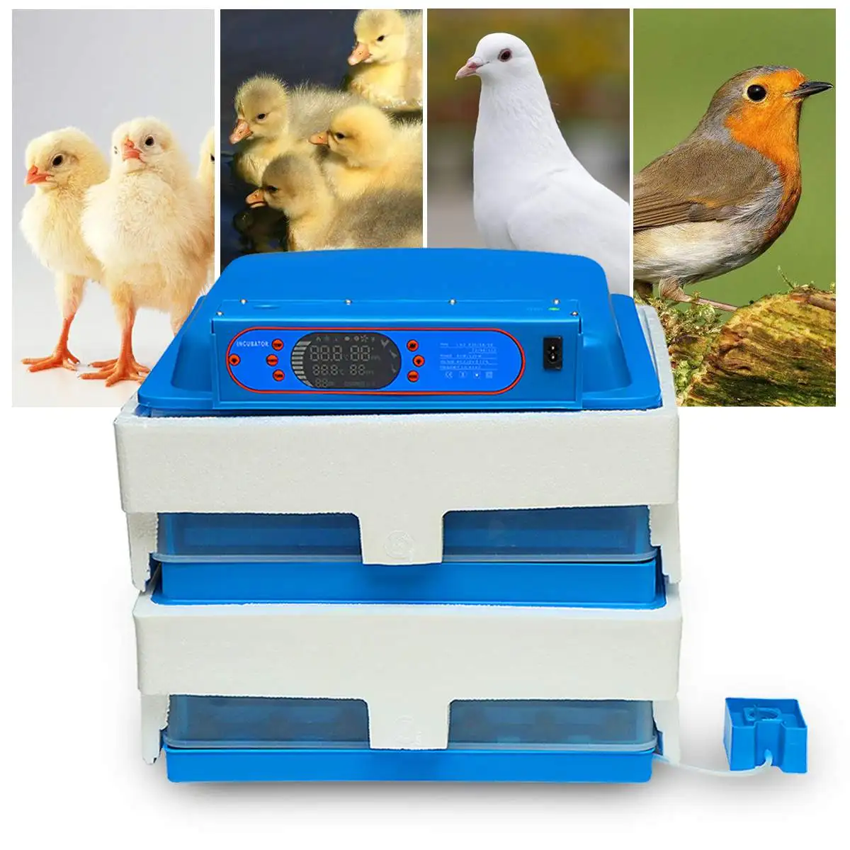 112 Eggs Automatic Incubator LED Eggs Incubator Poultry Hatcher Fully Automatic Home Hatching Machine 220V 45W 112 Eggs Automatic Incubator LED Eggs Incubator Poultry Hatcher Fully Automatic Home Hatching Machine 220V 45W
