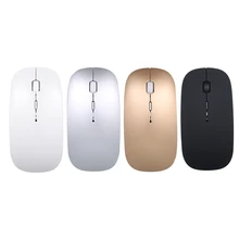 2,4G 1600 Точек на дюйм USB оптическая беспроводная компьютерная мышь USB оптическая мышь Портативный BT Перезаряжаемые эргономичный тонкая мышь для портативных ПК