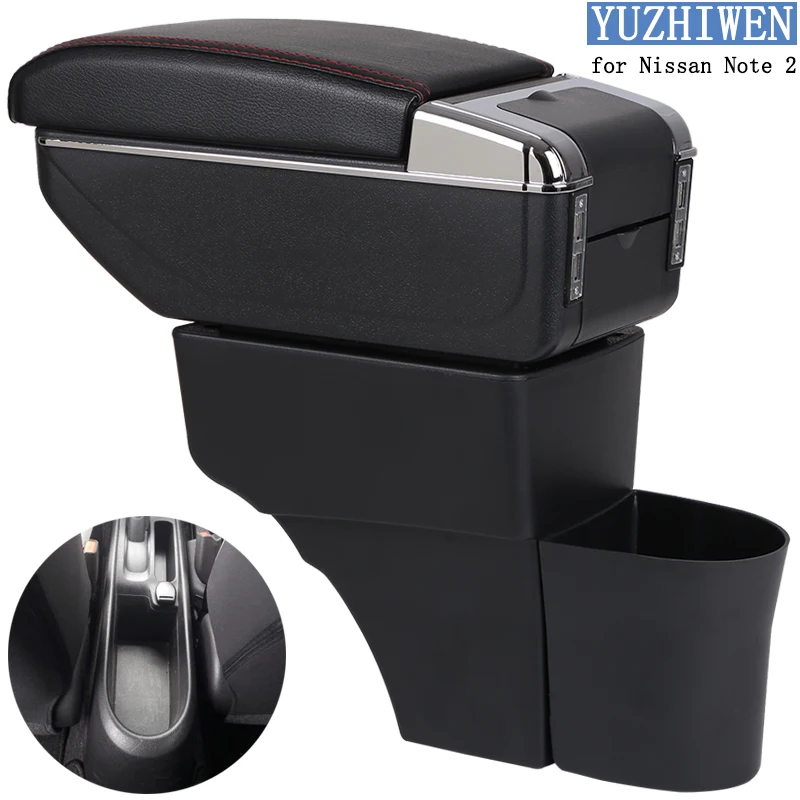 For Nissan Note Armrest Box Nissan Note 2 Universal Car Central Armrest