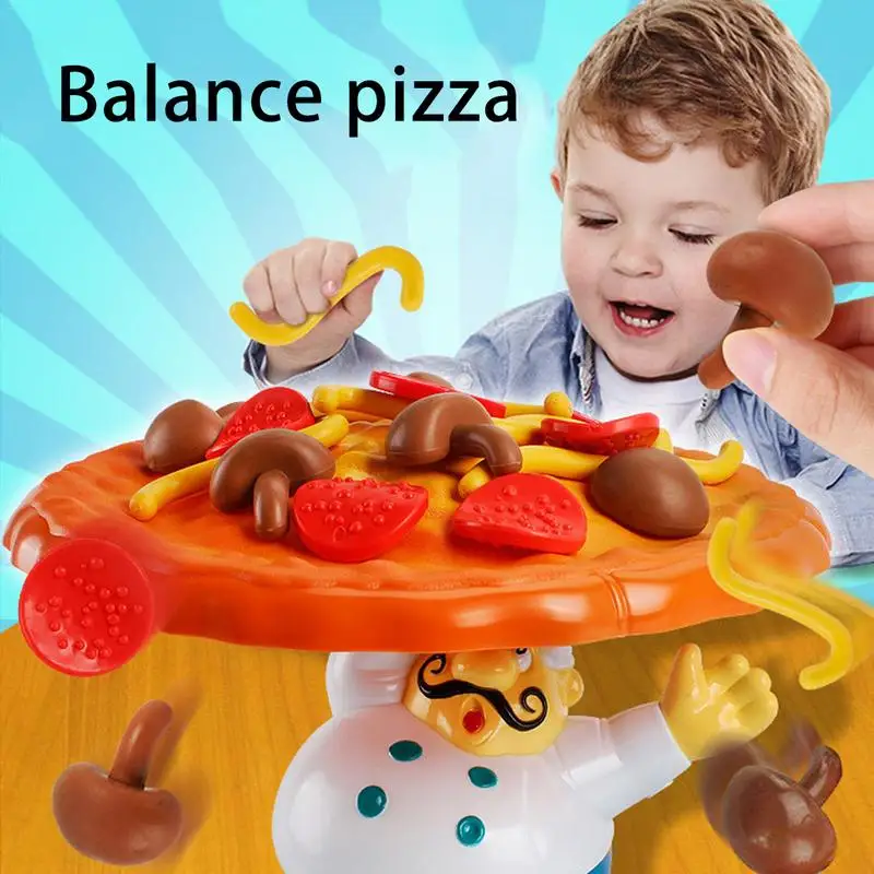 

Children's Puzzle Balance Pizza Game Toys Balance Pizza Pile Up Toy For Child Early Educational Learning Toys