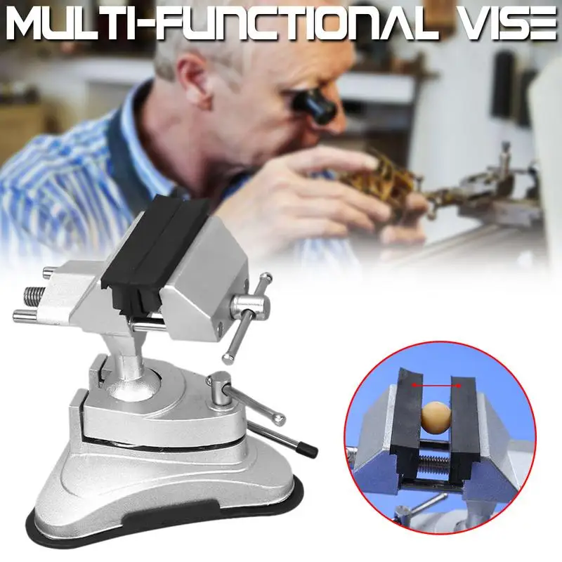 

Suction Cup Type Electric Hand Drill Multi-functional Aluminum Alloy 360-degree Universal Rotation Bench Screw Vise Dropshipping