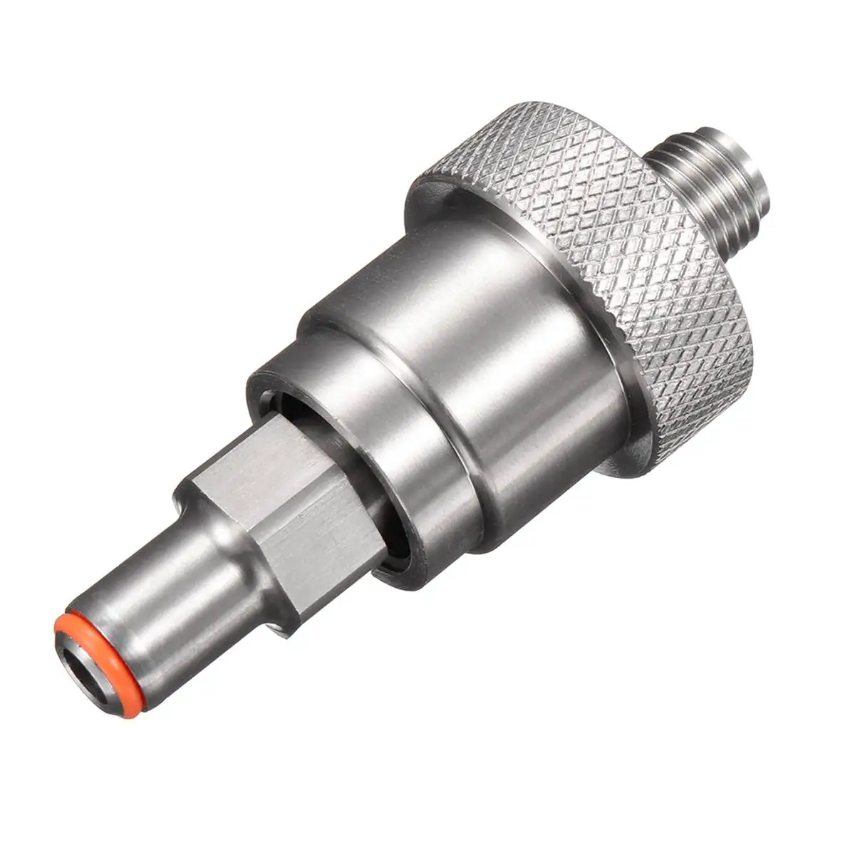 

Stainless Steel 1/4 Inch MNPT Hand Tight Nut And 3 Inch Nipple Set MNPT SCBA Firefighting SS-CGA 347 Kit Hardware Replacement