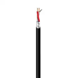 Микрофон в катушке 100 м аудио кабель 2x0,18 мм черный цвет 7136 изоляции LLDPE
