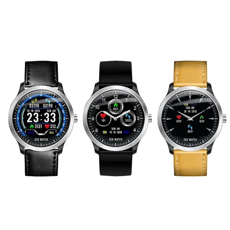 

New Multifunction Bluetooth Smart Watch IP67 Waterproof Sleep Monitoring Calls To Remind Heart Rate Test ECG Test High Quality