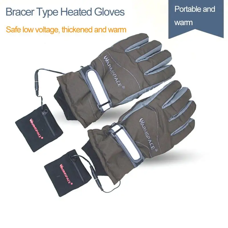 MUMIAN лыжные перчатки водонепроницаемые нагревающие перчатки перезаряжаемые теплые перчатки 4 часа нагревания ветрозащитный водонепроницаемый унисекс