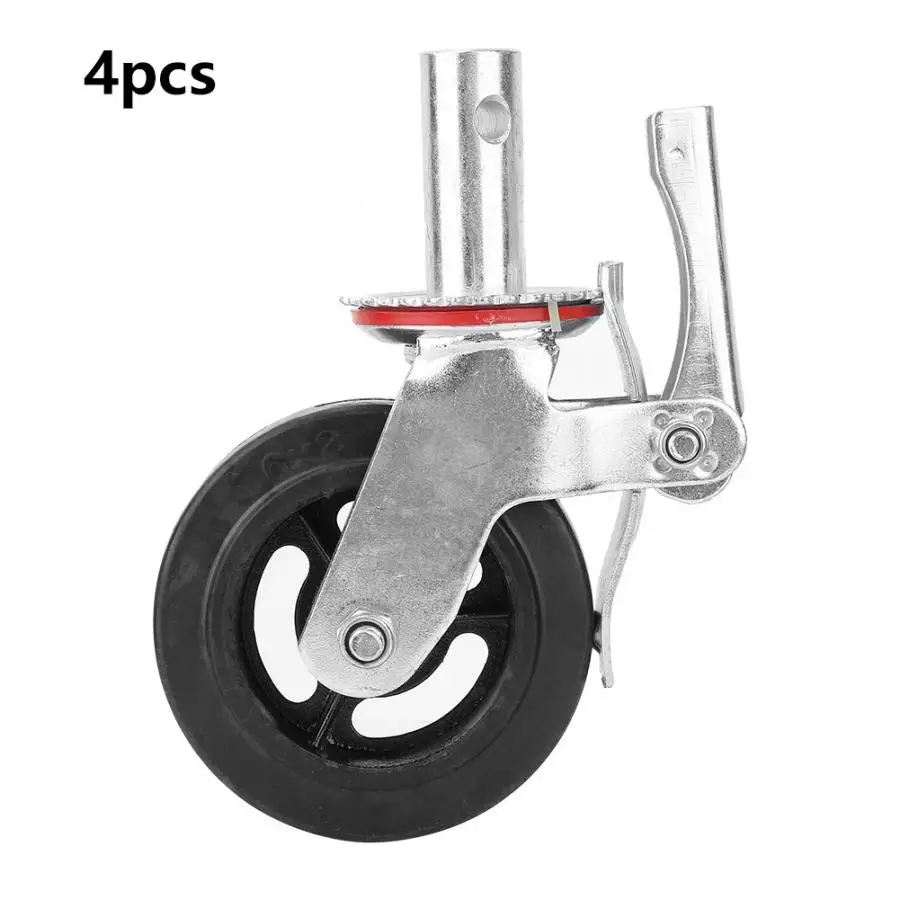 

rubber wheel 6in Swivel Caster Wheels Heavy Duty Iron Core Rubber Scaffolding Wheel caster wheels furniture
