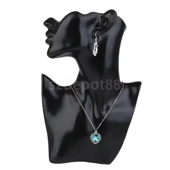

Black Resin Figurine Mannequin Model Jewelry Display Stand Rack