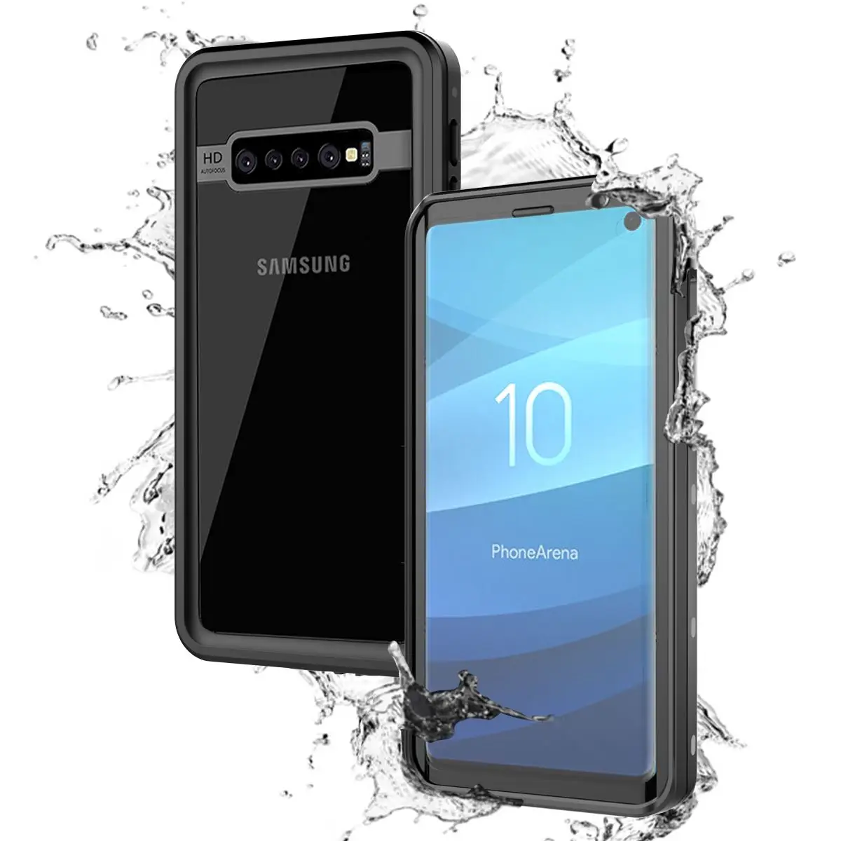 

IP68 Waterproof Case For Samsung Galaxy S10 Case Shockproof Support Fingerprint Unlock 360 Full Cover For Samsung S10 Plus Case