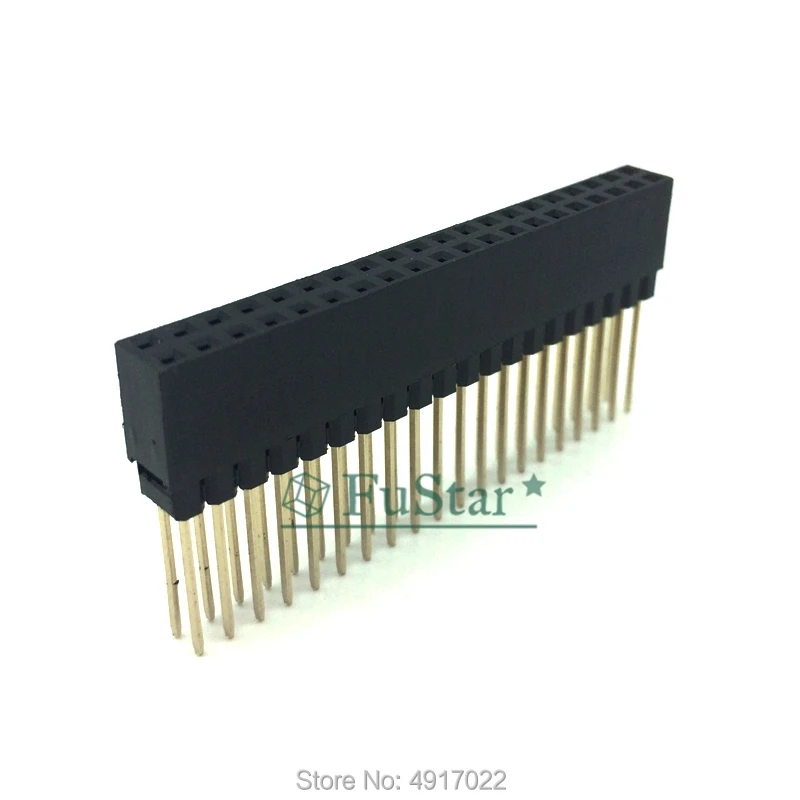 5 шт. 2x20 PIN двойной прямой ряд гнездовой штырьковый штырь 2 54 мм длинный разъем 12 2*20