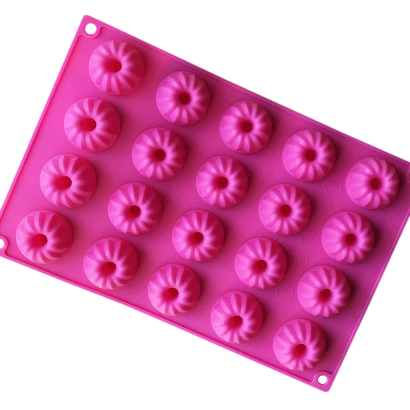 

20 cavity silicone bakeware shaped tableware pudding mould and chocolate tools chiffon cake mold mini pan
